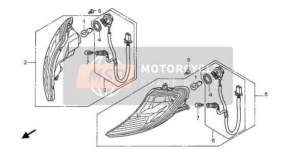 Honda SH150S 2007 Indicatore per un 2007 Honda SH150S